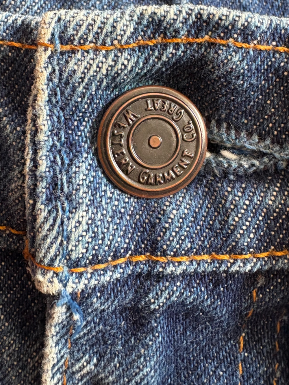Vintage GWG Jeans Made in Canada 31x34 Straight Leg Denim Mens - Picture 6 of 8